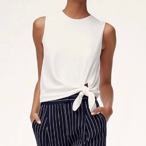 Aritzia Tops - ARITZIA Babaton White Sleeveless Blouse | Small